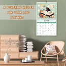 GuassLee Cat Vertical Wall Calendar 2025, 19-Months Art Hanging Wall Calendar Jun. 2025 to Dec. 2026, 14" x 23" Cute Cat Kitten Monthly Planner with Thick Paper for Office Home Decor Organizing by TinyTreasures Baby Boutique
