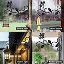 Hanging Plants Bracket 12" Angel Planter Outdoor Hooks Hangers for Flower Baskets Pot Bird Feeder Wind Chimes Lanterns Patio Garden Outdoor Indoor Metal Black, 4 Pack