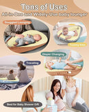 Baby Lounger - Infant Lounger for Newborn 0-24 Months, Pure Cotton Breathable Baby Nest Lounger Cover, Newborn Essentials for Baby Boys & Girls, Portable Baby Lounger for Home and Travel by TinyTreasures Baby Boutique