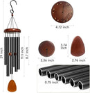 Wind Chime for Outside, 29 inch Aluminium Metal Wind Chimes, Relaxing Soothing Wind Chimes Outdoor, Decoration for Garden, Patio, Yard, Home, Gift for Mother's Day, Birthday(Waterdrop) by CozyNest Decor