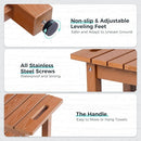 Waterproof Shower Bench, 24" Poly Lumber Shower Stool for Shaving Legs, Shower Chair Seat with Storage Shelf and Handles, Bathroom Bench for Inside Shower, Non-Slip (Brown) by TinyTreasures Baby Boutique