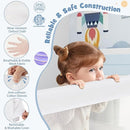 BABY JOY Bed Rails for Toddlers, Swing Down Safety Bed Guard for Convertible Crib, Folding Baby Bedrail for Kids Twin, Double, Full Size Queen & King Mattress (48-Inch, White) by TinyTreasures Baby Boutique
