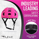Flybar Kids Bike Helmet - Dual Certified Adjustable Dial, Lightweight Skateboard Helmet, Roller Skating, Pogo, Electric Scooter, Snowboard, Youth and Toddler Helmet, Boys & Girls 3-14 by TinyTreasures Baby Boutique