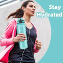 OLDLEY 32 oz Water Bottle, Motivational Water Bottle with Time Marker, Sports Water Bottle With Strap, Leakproof & BPA Free Large Water Bottles for School, Gym, Travel, Outdoor, Tritan,Green by CozyNest Decor