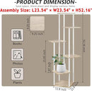 AZERPIAN Plant Stand 6 Tier Indoor Metal Flower Shelf for Multiple Plants Corner Tall Flower Holders for Patio Garden Living Room Balcony Bedroom, White by GreenHaven Gardens