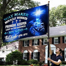 American Flag-Jesus Christ Grommet Flag Way Maker Miracle Worker DDH1349GF, 3x5 ft., No Flag Pole Rings-USA Heavy Duty Flags Canvas Cotton-Durable Indoor Outdoor Flag by GreenHaven Gardens