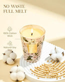 M&SENSE Amber Jasmine Scented Candle, Soy Candles 14.1oz 60H Slow Burning, Aromatherapy Stress Relief Home Fragrance Housewarming Gifts by CozyNest Decor
