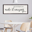 Today Only Happens Once Make It Amazing Framed Wall Art, 32''×12'' Rustic Religious Christian Lords Prayer Sign for God Jesus Christ Prayer, Horizontal Holy Inspirational Catholic Scripture Decor by CozyNest Decor