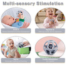MCGMITT Silicone Baby Teether Ball Toy, Easy Grasp Sensory Balls for Babies 0-6-12 Months, Food Grade Soft Teether Ring for Teething Relief, Baby Teething Toy Gift for Infant Toddlers Boys and Girls by TinyTreasures Baby Boutique