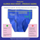 Patented Women’s Pelvic Floor Orthotic Support Belt ― Uterus Pain Relief Girdle for Dropped Bladder, Vulvar Varicosities, Postpartum Recovery, SPD | High Waist - Sapphire Blue (XL) by TinyTreasures Baby Boutique