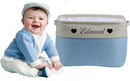 Personalized storage boxes for children Customize the name and icon, A foldable storage box bins for children's clothes, toys, books, etc Storage baskets suitable for both boys and girls (Blue) by TinyTreasures Baby Boutique