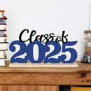 COCHIE Metal Class of 2025 Sign, Graduation Party Decorations for School, Home, Shelf, Mantel, Graduation Gifts for Graduate, Blue and Black Grad Table Top for Parties Decor Supplies (Class of 2025) by CozyNest Decor