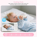 6" Big Screen Baby Monitor with Camera and Audio, 1000ft Long Range No WiFi, 2-Way Talk, 8 Lullabies, ECO Mode, Infrared Night Vision, 150 Languages, Baby Shower,Baby Register Gift by TinyTreasures Baby Boutique