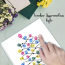 SHLINCO Thank You Teacher Gift, Suitable for Kindergarten, Elementary School and Junior High School Classroom Souvenirs, Fingerprint Art Canvas DIY, Year-End Gift for The Class Teacher by TinyTreasures Baby Boutique