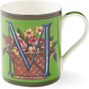Spode Kit Kemp Alphabet Mug - Letter M Monogram in Fine China, 12oz Ceramic Coffee Cup for Hot Drinks, Personalized Drinkware for Unique Gifts, Dishwasher Safe Tea or Coffee Mug - Gift Box Included by CozyNest Decor
