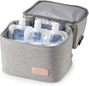 Meichoon Breast Milk Baby Bottle Cooler Bag/Waterproof Baby Milk Bag Freezer/Mommy Travel Backpack/Portable Thermal Insulated Lunch Box for Women Men Large Capacity Handbag by TinyTreasures Baby Boutique