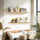 Floating Wall Shelves 2-Pack - 36-Inch Rustic Wooden Shelves for Storage and Décor, Easy Installation for Living Room, Bedroom, and Kitchen by CozyNest Decor