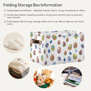Easter Storage Basket Cube Storage Bins Organizer Bag Collapsible Closet Shelf Baskets with handle for Baby Cloth Pet Toy Book 14.2×10.2×8.3 IN by TinyTreasures Baby Boutique