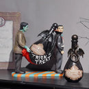 Braxio Gothic Home Decor Potion Bottles - Resin Black Gargoyles Halloween Potion Bottles Room Decor Aesthetic Gift for Women Halloween Prop Accessory Display Bottles 4.25 * 4.25 * 9.5 Inch by CozyNest Decor