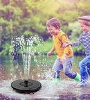 Solar Fountain Glass Panel with 2200 mah Battery, 3.5W Floating Solar Water Fountain with 4 Fixed Rods, Solar Fountain Pump for Bird Bath, Garden, Pond, Pool, Outdoor-Colorful Lights by GreenHaven Gardens