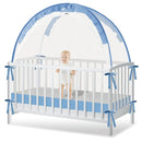Crib Tent to Keep Baby from Climbing Out - Crib Net to Keep Baby in - Pop Up Breathable Cribs Cover - Canopy with Upgrade Strong Mesh and Durable Zipper (Blue, Lager) by TinyTreasures Baby Boutique