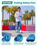 Gotrax K03 Kick Scooter for Kids, 5" LED RGB Lighted Wheels, 4.6 Lbs Lightweight and One-Click Detachable Design, Height Adjustable Handlebars, Anti-Slip Deck and Max Load 110 Lbs for Boy&Girl Age 3+ by TinyTreasures Baby Boutique