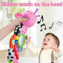 LIGHTDESIRE Baby Toys Musical Caterpillar,Infant Toys Stuffed Animals with Mirror,Ruler Design,Pull String&Rattles,Sensory Toy for Tummy Time Boy Girl Newborn Gifts 3 6 12 Months(Rose Pink,Knot Limb) by TinyTreasures Baby Boutique