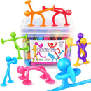 OleOletOy Suction Fidget Toys for Kids: 21 Pack Suction Cup People Toys - Fidget Toys Bulk Treasure Box Toys for Kids Autism Classroom Calm Down Corner - Prizes for School Party Favors by TinyTreasures Baby Boutique