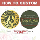 ASTARIN Happy Anniversary Wind Chimes Personalized, Deep Tone Wind Chimes for Memory Day, for Couple Friends Wife Husband, Marriage Keepsake Gift Ideas by CozyNest Decor