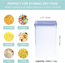 Airtight Food Storage Container - 1.2qt / 1200ml Square Pop Containers With Lids, Bpa Free Stackable Container for Coffee Cereal Flour Spaghetti Rice Kitchen Organizer by TinyTreasures Baby Boutique