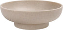 Large Decorative Bowl, Modern Handicraft Resin Bowls for Home Decor, Decorative Fruit Bowl for Kitchen Counter, Stylish Key Bowl for Entry Table, Artificial Stone Resin Beige by CozyNest Decor