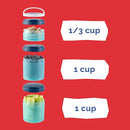 Whiskware Marvel Stackable Snack Containers for Babies, Kids, and Toddlers, 3 Stackable Snack Cups for School or Travel, Formula Friendly, Cupholder Friendly, Spider-Man by TinyTreasures Baby Boutique