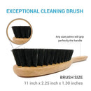 Valentino Garemi Cleaning Brush | Cloths, Fabric Furniture, Textile Drapes, Covers, Hats | Remove & Eliminate Dust, Pets Hair, Dandruff, Dry Stains | Made in Germany by CozyNest Decor