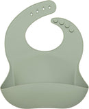 Loulou Lollipop Soft, Waterproof Silicone Feeding Bib by TinyTreasures Baby Boutique