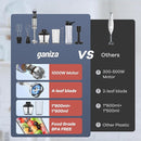 Ganiza 8 in 1 Immersion Blender - 1000W Heavy Duty Motor, 16 Speed Mode Handheld Blender With Stainless Steel Shaft - Includes 8 Total Pieces by TinyTreasures Baby Boutique