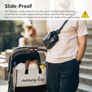 TOPDesign Universal Baby Stroller Organizer, Stroller Caddy with Heightened Insulated Cup Holders & Non-Slip Secure Hooks Accessories, Fits Most Strollers, Machine Washable (Black) by TinyTreasures Baby Boutique