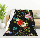 HGOD DESIGNS Wild Flowers Blanket for Women, Lightweight Soft Fleece Flannel Throw Blanket Peony Roses Sofa Couch Living Room 40x50 Inch by CozyNest Decor