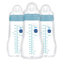 MAM Premium Glass Baby Bottles, Easy Switch Between Breast and Bottle, Feel Good Medium Flow, Newborn Essentials Must Have, 2+ Months, BPA Free, 9oz, Boy, 3pack by TinyTreasures Baby Boutique