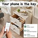 RFID Cabinet Lock, Hidden Digital Electronic Bluetooth RFID Smart Cabinet Drawer Lock for Adults Baby Proofing Teens Liquor Cupboard File by TinyTreasures Baby Boutique