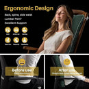 YZ HOME Rocking Chair Cushion, Set of Thicken Seat & Back Chair Cushions with Memory Foam, Non-Slip Chair Pad with Ties for for Indoor&Outdoor Rocker, Dark Green, 28 * 18 * 5/18x18x5 by CozyNest Decor