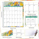 Wall Calendar 2026-2027, 18 Month Calendar from January 2026 to June 2027 14.5" x 11.8" Large Desk Calendar with Twin-Wire Binding for Home Office Planning Personal Organisers, Oil Painting Style by TinyTreasures Baby Boutique