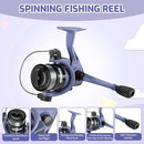Kids Fishing Pole Set, Portable Telescopic Fishing Rod and Reel Combo for for Boys Girls Youth Toddle Fishing Pole - with Spincast Fish Reel Tackle Box Fish Lures Fishing Lines【Ambidextrous】 by TinyTreasures Baby Boutique