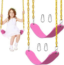 Swings Seat, Swings Seats Replacement 660lbs, Swingsets with Plastic Coated Chains, Swing Set Accessories for Outside Playground Tree, 2 Pack - Pink by TinyTreasures Baby Boutique