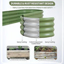 Galvanized Raised Garden Bed Outdoor- 2 Pcs Raised Beds for Gardening| Metal Planter Box, Steel Raised Garden Bed Kit with Gloves for Vegetables, Flower, Herbs (4x2x1FT, Green) by GreenHaven Gardens