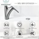 Garbage Disposal SinkTop Air Switch Kit with Stainless Steel Button,Brushed Nickel by CozyNest Decor