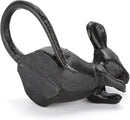 OwnMy 2 Cast Iron Cute Mouse Figurine Sculpture Black Mice Statues Carved Desktop Ornaments Figurines, Decorative Creative Animal Figurine Indoor Outdoor Statues for Garden Patio Yard Home Decoration by GreenHaven Gardens