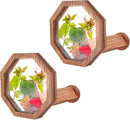 2PCS Natural DIY Kaleidoscope Kit, New Wooden Magic Rotating Kaleidoscope Making Set for Nature Lovers, Best Gift, Outdoor Classic Handmade Education Toys by TinyTreasures Baby Boutique