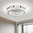Buccleuch Modern Crystal Chandelier LED Flush Mount Pendant Lighting Mini Ceiling Light Fixture for Living Room Bedroom Hallway Staircase Bar Kitchen by CozyNest Decor