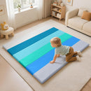 Foam Baby Play Mat: PU Leather Waterproof Kids Playmat - Trifold Floor Mat - Large Play Mat for Playpen Thick Pad Fodable Mattress Soft Toddler Mattress Infant Cushion for Preschool (Modern) by TinyTreasures Baby Boutique