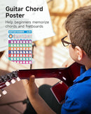 Moukey 38" Acoustic Guitar for Beginners Kids Youth Adult Cutaway Guitarra Acustica Kit with Chord Poster, Gig Bag, Tuner, Picks, Nylon Strings, Capo, Strap - Natural by TinyTreasures Baby Boutique